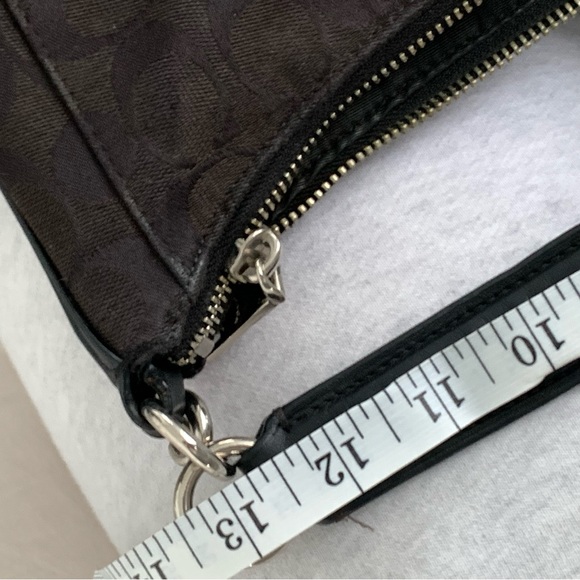 Monogram Coach Black Shoulder Bag - Picture 7 of 11